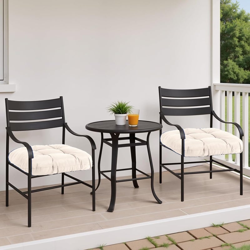 MTMR Water-Repellent Outdoor Chair Cushions Set of 2, 19”X19” Patio Chair Cushions with High Elasticity PP Cotton, Thick Tufted Outdoor Patio Furniture Cushions, Seat Cushions for Outdoor Furniture - Image 2